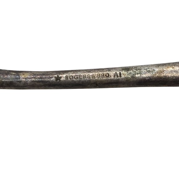 Antique Silver Plated Flatware Set Fork Spoon Butter Knives Elegant JJ3781 - Picture 12 of 14